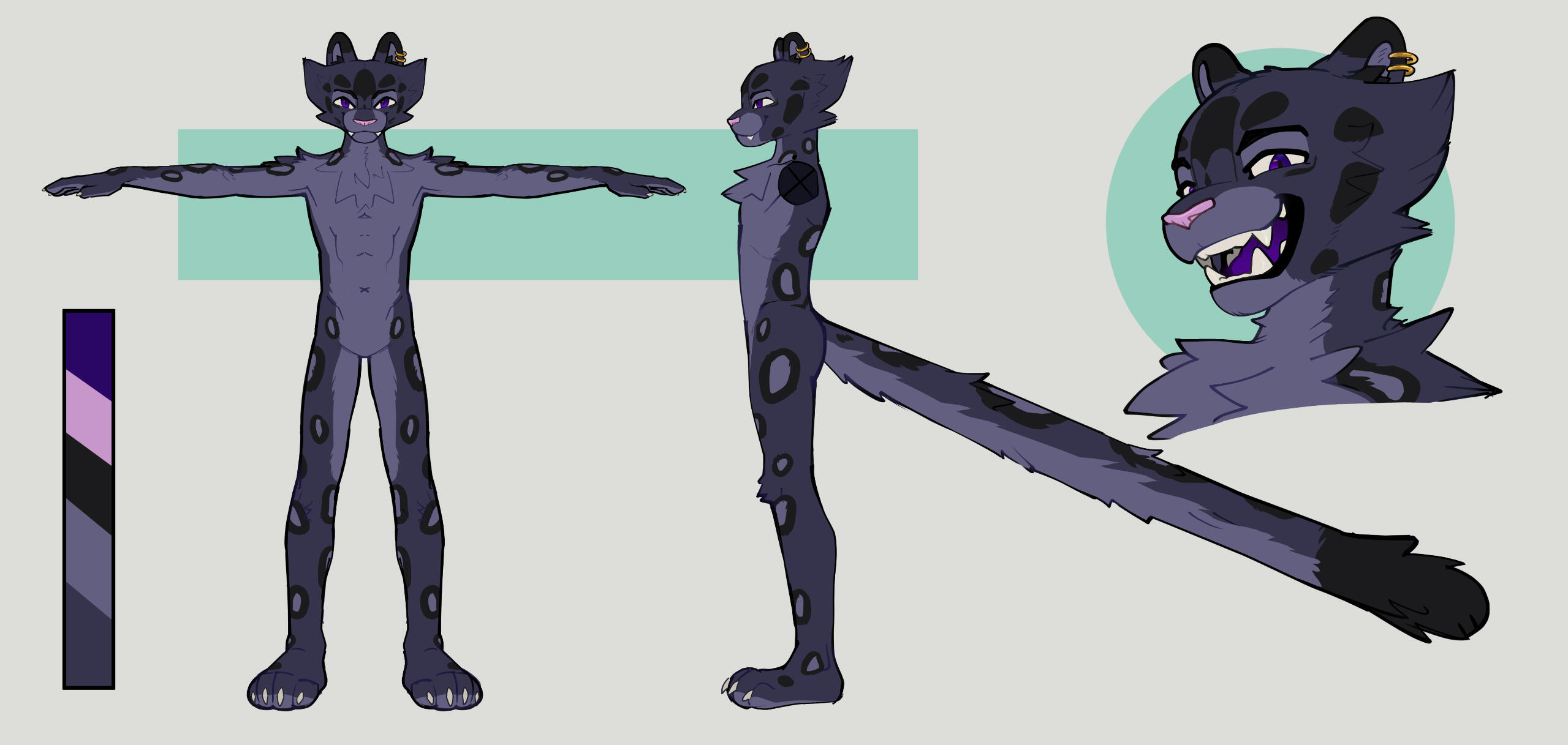 Comms style ref sheet / 3d model sheet